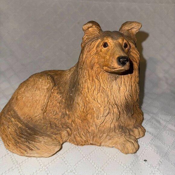 Classic Critters 1984 Collie Dog Statue - Picture 1 of 5